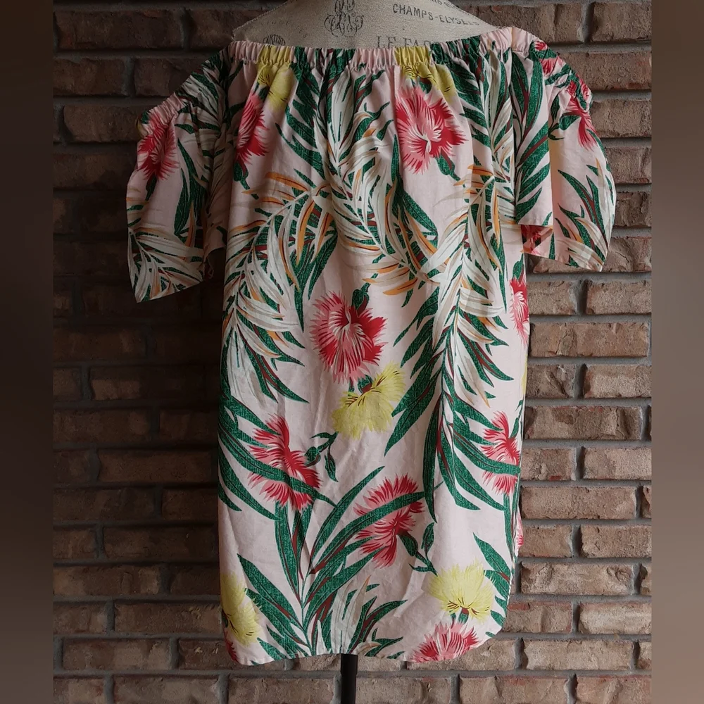 ASOS Floral Tropical Print 100% Cotton Mini Dress/Tunic.